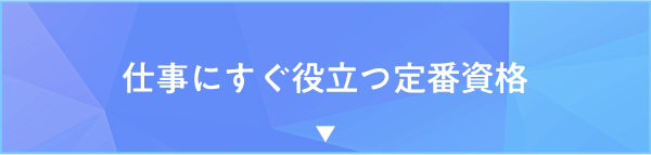 仕事にすぐ役立つ定番資格