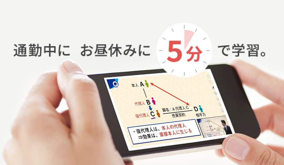 通勤中に、お昼休みに5分で学習