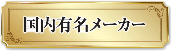 国内有名メーカー